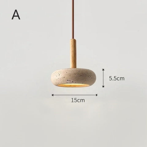 Natural Stone Pendant Light for Wabi-Sabi Kitchens and Dining Rooms
