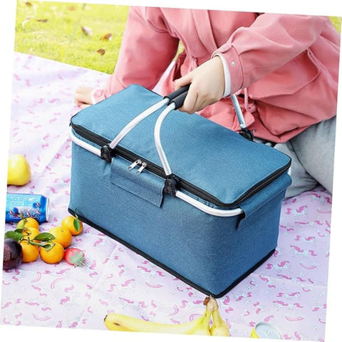 Collapsible Picnic Basket with Carry Handle — product view