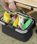 Collapsible Picnic Basket with Carry Handle — product view