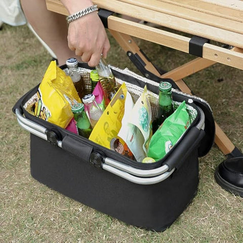Collapsible Picnic Basket with Carry Handle — product view