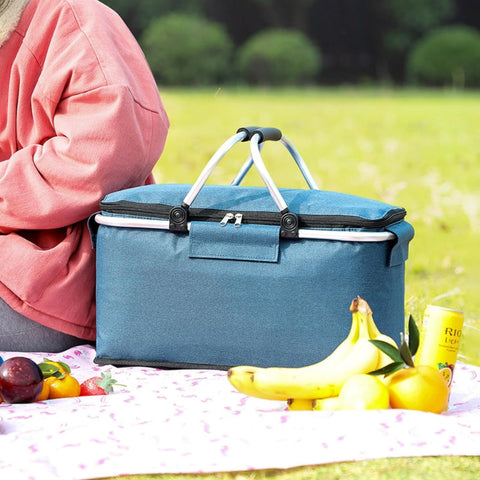 Collapsible Picnic Basket with Carry Handle — product view