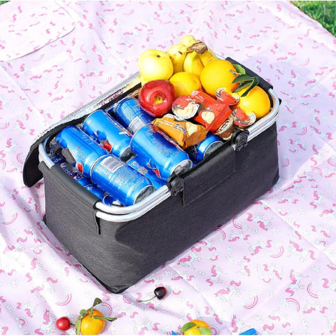 Collapsible Picnic Basket with Carry Handle — product view