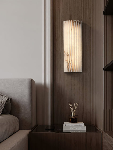 Alabaster LED Wall Sconce for Bathroom and Bedroom Accent Lighting