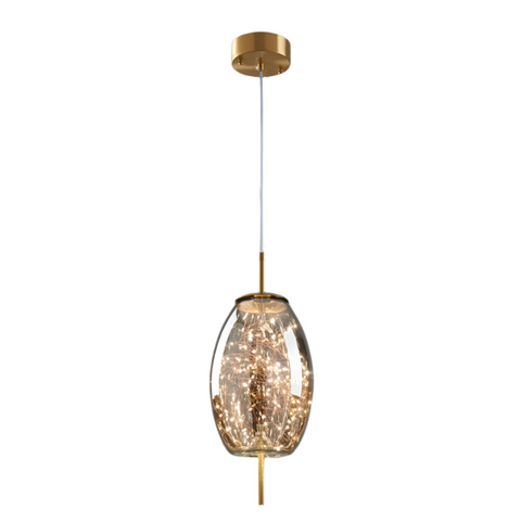 Pendant Light with Modern Glass Shade