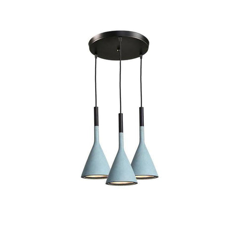 Concrete Cone Pendant Light for Kitchen Island and Dining Lighting