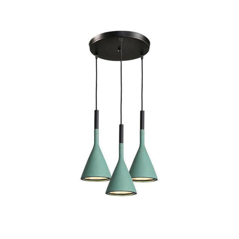 Concrete Cone Pendant Light for Kitchen Island and Dining Lighting