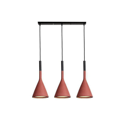 Concrete Cone Pendant Light for Kitchen Island and Dining Lighting