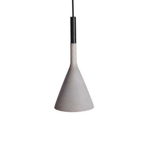Concrete Cone Pendant Light for Kitchen Island and Dining Lighting
