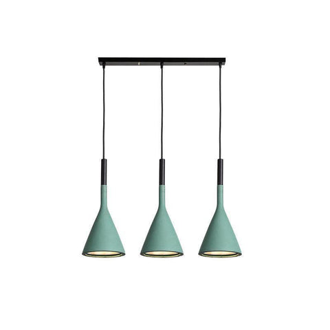 Concrete Cone Pendant Light for Kitchen Island and Dining Lighting
