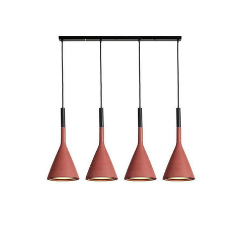 Concrete Cone Pendant Light for Kitchen Island and Dining Lighting