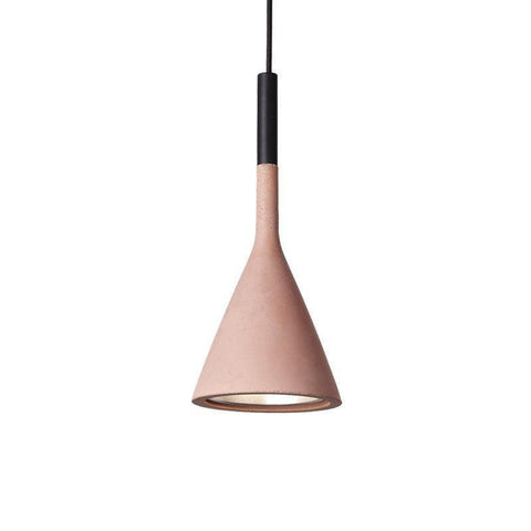 Concrete Cone Pendant Light for Kitchen Island and Dining Lighting