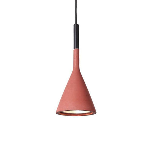 Concrete Cone Pendant Light for Kitchen Island and Dining Lighting