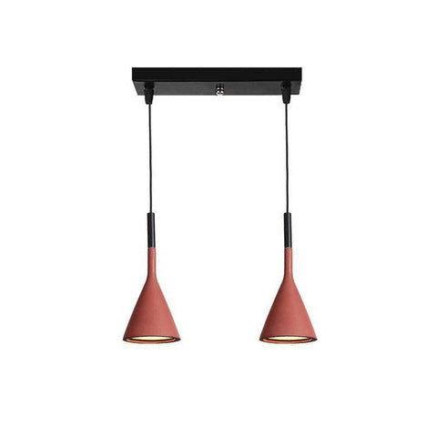 Concrete Cone Pendant Light for Kitchen Island and Dining Lighting