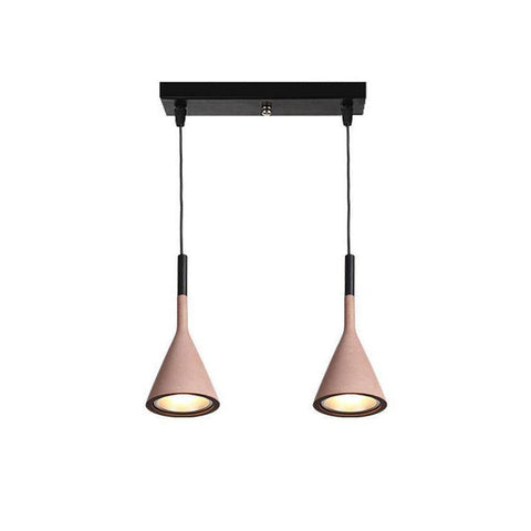 Concrete Cone Pendant Light for Kitchen Island and Dining Lighting