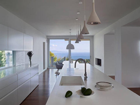 Concrete Cone Pendant Light for Kitchen Island and Dining Lighting