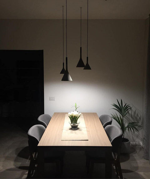 Concrete Cone Pendant Light for Kitchen Island and Dining Lighting