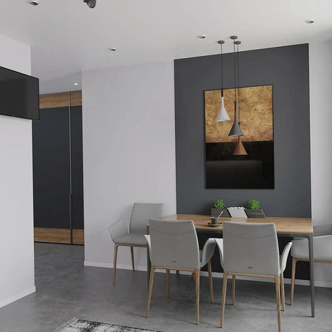Concrete Cone Pendant Light for Kitchen Island and Dining Lighting