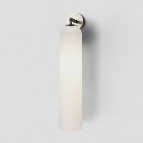 Cylindrical Glass LED Wall Sconce for Bedroom and Hallway Lighting
