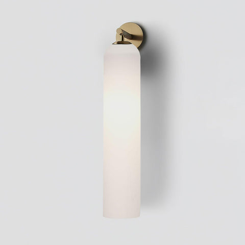 Cylindrical Glass LED Wall Sconce for Bedroom and Hallway Lighting