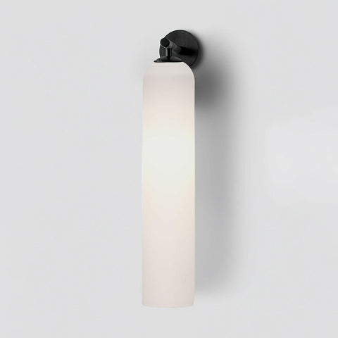 Cylindrical Glass LED Wall Sconce for Bedroom and Hallway Lighting