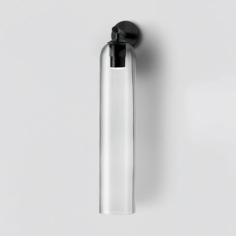 Cylindrical Glass LED Wall Sconce for Bedroom and Hallway Lighting