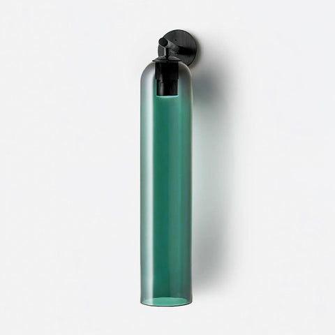 Cylindrical Glass LED Wall Sconce for Bedroom and Hallway Lighting