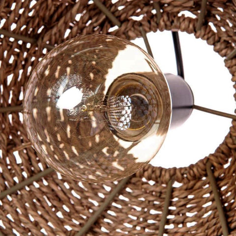 Handwoven Rattan Pendant Light for Dining Room and Bedroom Lighting