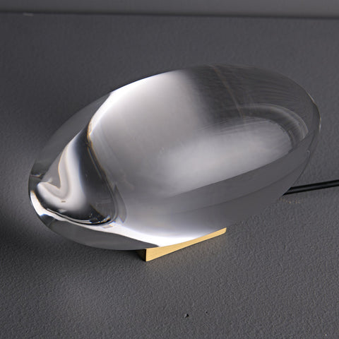 Crystal Projection Table Lamp for Bedside Mood and Accent Lighting