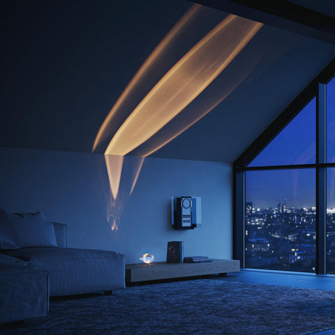 Crystal Projection Table Lamp for Bedside Mood and Accent Lighting