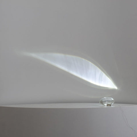 Crystal Projection Table Lamp for Bedside Mood and Accent Lighting