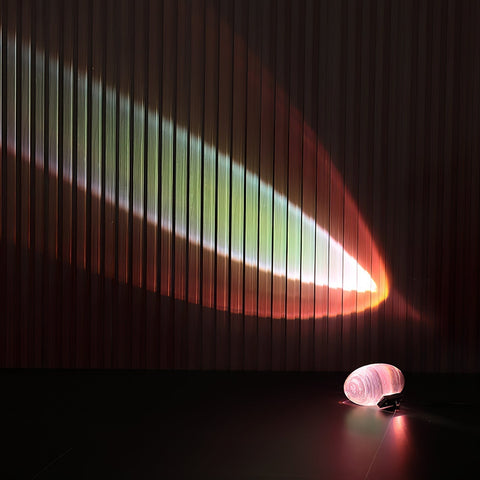 Crystal Projection Table Lamp for Bedside Mood and Accent Lighting