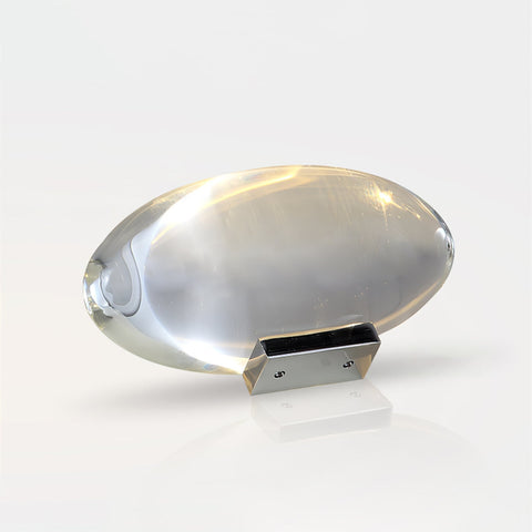 Crystal Projection Table Lamp for Bedside Mood and Accent Lighting