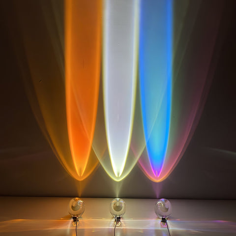 Crystal Projection Table Lamp for Bedside Mood and Accent Lighting