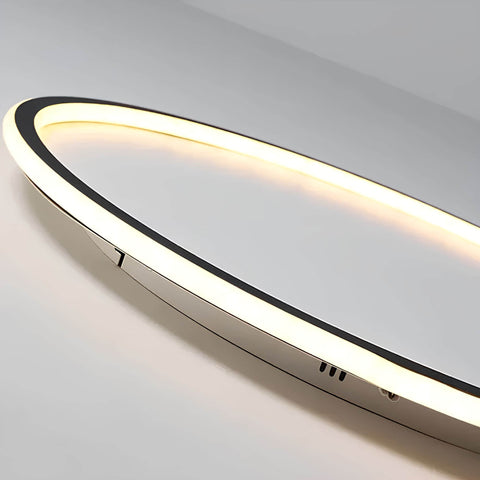 Modern Ring LED Flush Mount Ceiling Light with Dimmable Options