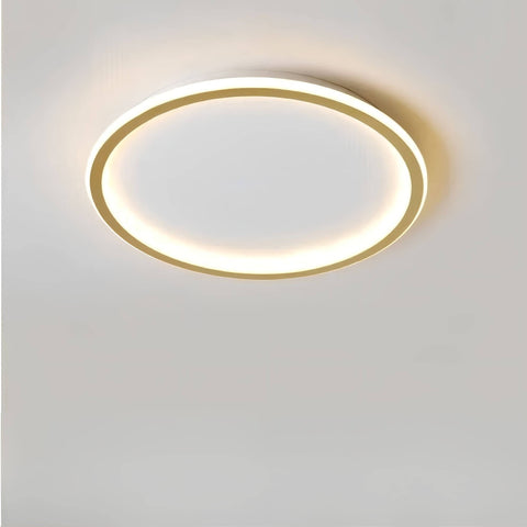 Modern Ring LED Flush Mount Ceiling Light with Dimmable Options