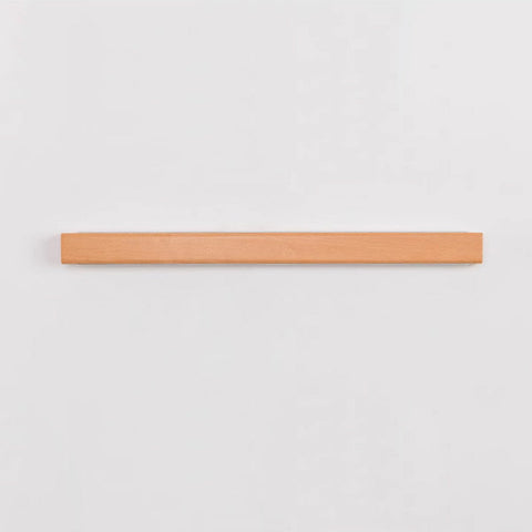 Solid Wood Linear LED Wall Sconce with Warm Accent Lighting
