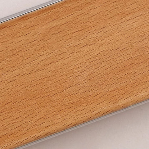 Solid Wood Linear LED Wall Sconce with Warm Accent Lighting