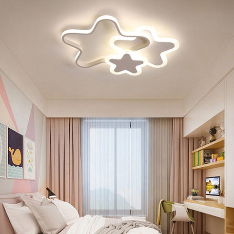 Kids' Shape LED Flush Mount Ceiling Light for Bedroom and Playroom