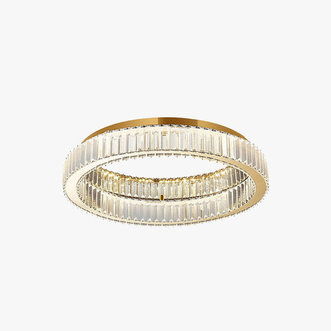 Crystal Ring LED Flush Mount Ceiling Light for Living Room Lighting
