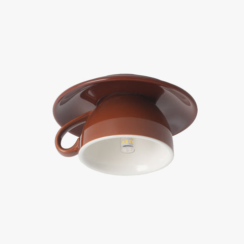 Ceramic Cup Flush Mount Ceiling Light for Bedrooms and Living Rooms