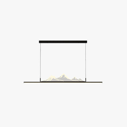 Mountain LED Linear Pendant Light for Dining Rooms, Offices, and Cafes