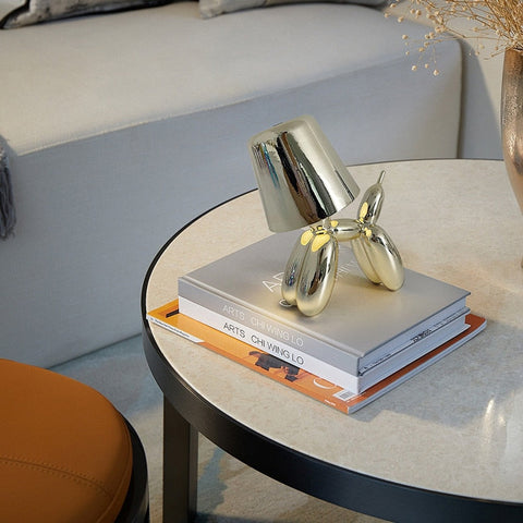 Cordless LED Balloon Dog Table Lamp with Touch Control and Dimming