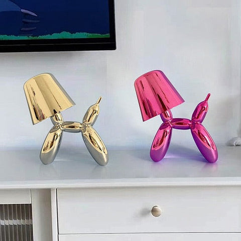 Cordless LED Balloon Dog Table Lamp with Touch Control and Dimming