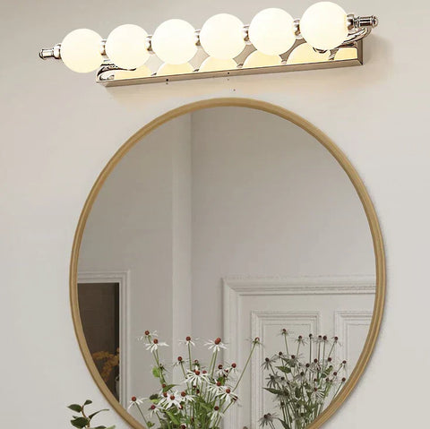 LED Vanity Mirror Light with Globe Shades