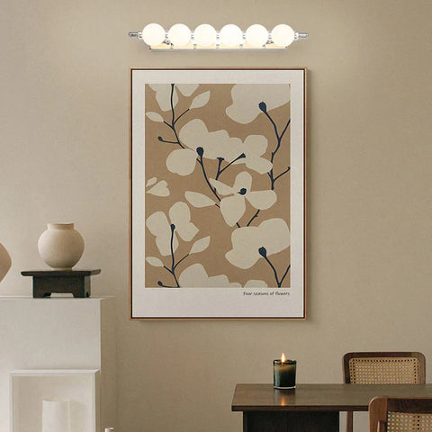 LED Vanity Mirror Light with Globe Shades