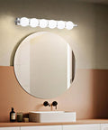 LED Vanity Mirror Light with Globe Shades