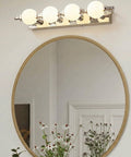 LED Vanity Mirror Light with Globe Shades