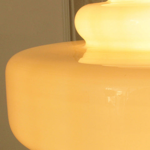 Glass Gourd Pendant Light with Tiered Shade
