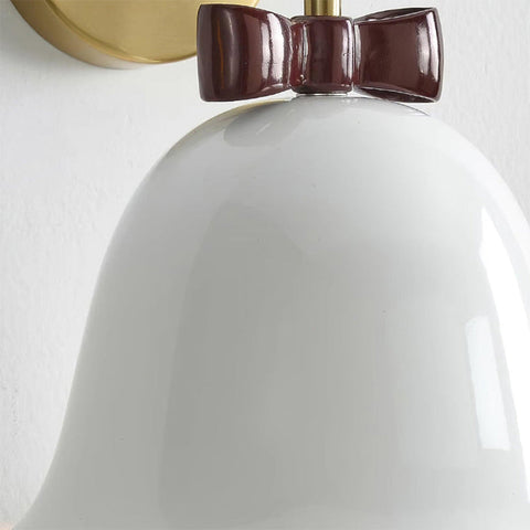 Bow-Shaped Mini Resin Wall Lamp for Bedroom or Hallway