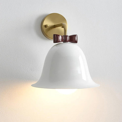 Bow-Shaped Mini Resin Wall Lamp for Bedroom or Hallway
